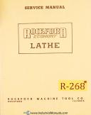 Rockford-Rockford 22, Lathe Service install operations Maintenance Manual 1956-22-06